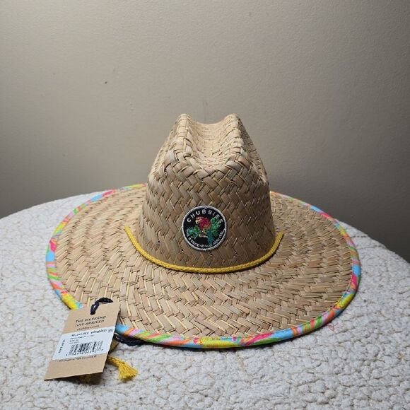NWT Chubbies Straw Hat The Hooligan - Picture 1 of 6
